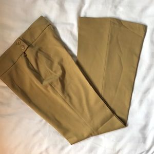 Talula Canadian made flared stretch olive/gold  pants  NWT